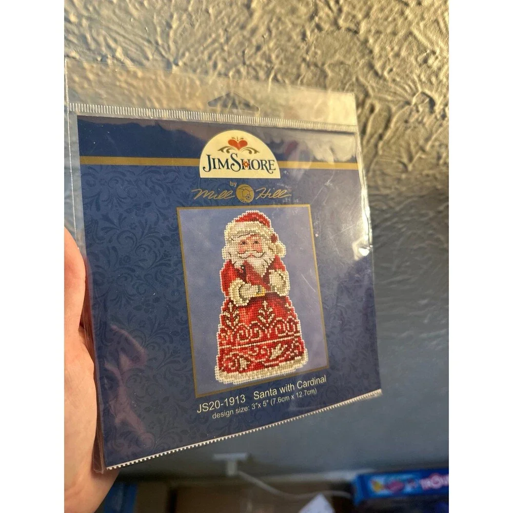 Holiday Craft Kits Mill Hill Jim Shore Santa Vintage New Berlin Cross Stitch - Picture 5 of 9